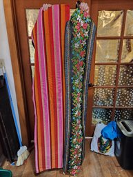 #106  2 PRETTY AND COLORFUL TABLE RUNNERS
