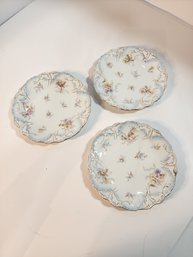 #116 ANTIQUE SET OF 3 AUSTRIAN PLATES
