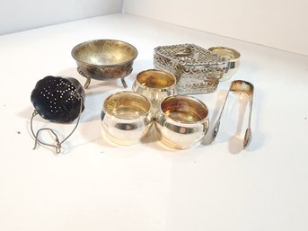 #135 LOT OF SILVER PLATED ITEMS