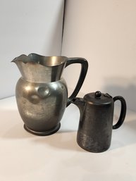 #145 2 ANTIUQE PEWTER VESSELS