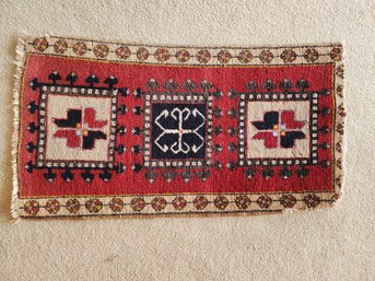 #4  Smaller Antique  Very Old Persian Area Run 18x34