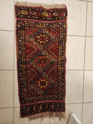 #7 Small Antique Persian Oriental Carpet Very Old