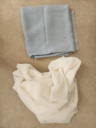 #30 2 Sheer Panels Edges Hemmed 6 Yards X 60