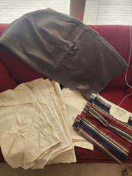 #36 Lot Of Fabric Pieces Good Sized