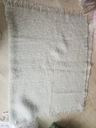 #61 48x74' Mohair Throw In Pale Mint Green