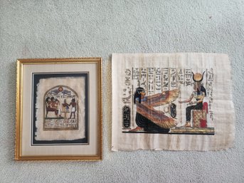 #70 Egyptian Papyrus Paintings