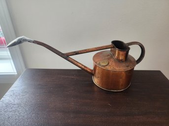 #91 Antique English Copper Water Can By Hammacher