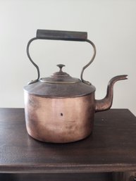 #96 Antique Copper Teapot