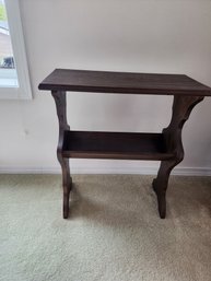 #109 Vintage Solid Wood Magazine Stand/table