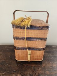 #126 Vintage Chinese Wedding Basket