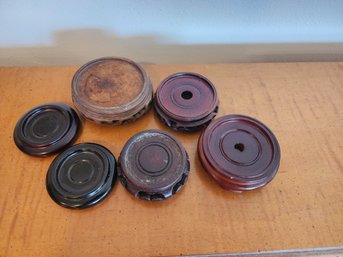 #128 Lot Of 6 Small Decor Stands