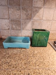 #145 2 Ikebana Planters