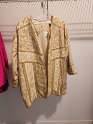 #155 Gold Embroidered Silk Jacket