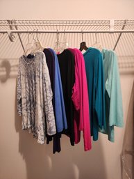 #163 Lot Of Active Ware Long Sleeved Toops In Assorted Colors