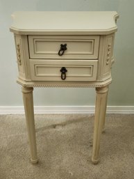 #197 Adorable French Style Night Stand With 2 Drawers