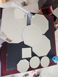 #215  Lot Of Mirrors Assorted Shapes And Sizes