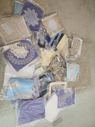 219 Fabulous Lot Of Antique And Vintage Lace Cream And White Colors Lot 3