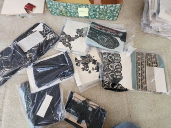 #220  Large Collection Of Black Vintage And Antique Lace
