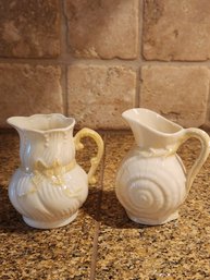 #231 2 Belleek Creamers