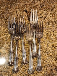 237 Set Of 6 Rogers Bros Triple Plate Forks