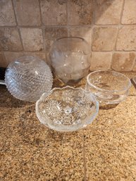 #248 Lot Of Beautiful Crystal Vases