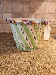 #260 Beautiful Hand Made Italian Flower Pot