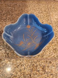 #269  Antique Japanese 1850's Imari  Blue Bowl In Excellent Condition