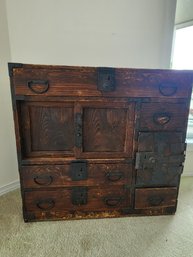 #15 LATE 18TH CENTURY TANSU CHEST.