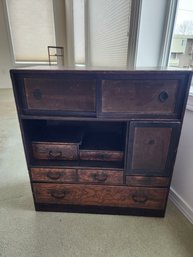#16 SMALLER ANTIQUE EARLY 19TH CENTURY TANSU CHEST
