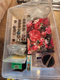 #60 Bin Of Sewing Supplies