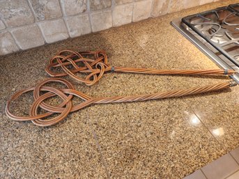 #80 2 RATTAN RUG BEATERS