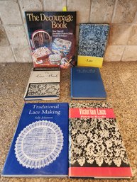 #100 CRAFTING AND LACE MAKING BOOKS