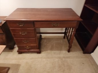 #105 VINTAGE KLING CO OF N.Y. SOLID CHERRY DESK