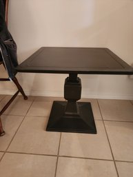#109 DREXEL BLACK  PEDISTAL SIDE TABLE