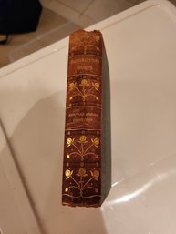 #115  ANTIQUE LEATHER BOUNK 1845 BOOK COMPLETE WORKS BULWER LYTHONS