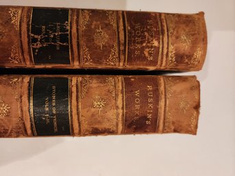 #119 RUSKIN'S WORKS SET OF 2 ANTIQUE BOOKS