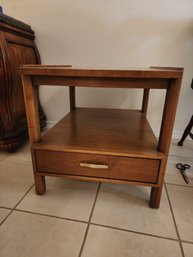 #132 MCM SIDE TABLE 26X20X20