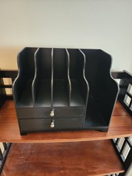 #134 BLACK DESK TOP ORGANIZER14X10X12