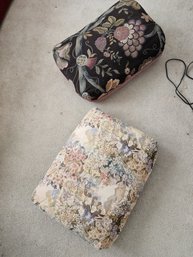 #142 2 TAPESTRY CUSHIONS CUSTOM MADE 23X18X5
