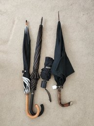 #148 LOT OF 4 BLACK UMBRELLAS #2
