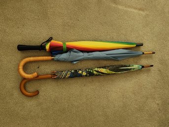 #148 LOT OF 3 COLORFUL UMBRELLAS #3