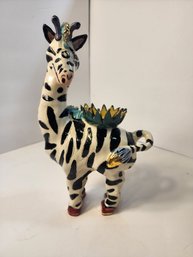 #156 FUNKY ZEBRA SCULPTURE VERY COOL AND UNIQUE