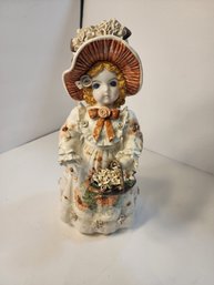 #173 YAMADA ORIGINAL HAND PAINTED HAND CRAFTED PORCELAIN GIRL STATUE
