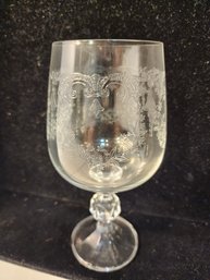 #179 SET OF 9 BOHEMIA IMPORT WINE GLASSES