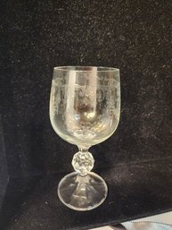 183  SET OF 8 BOHEMIA IMPORT WINE GLASSES