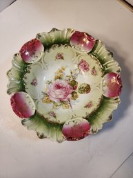 #190 Bavarian Floral Bowl Vintage Beauty