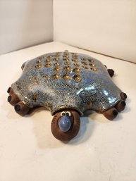 #205 Turtle Chinese Checker Pottery Game.  Unique And Fun