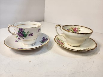 #215  2 Very Pretty Teacup Sets
