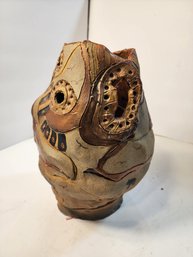 #224 CLAY CHUNKY CLUNKY UNIQUE VASE