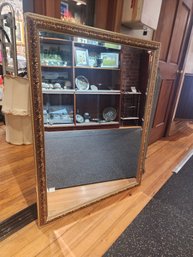 #1 Large Beautiful Gold Vintage Mirror Local Pick Up Only